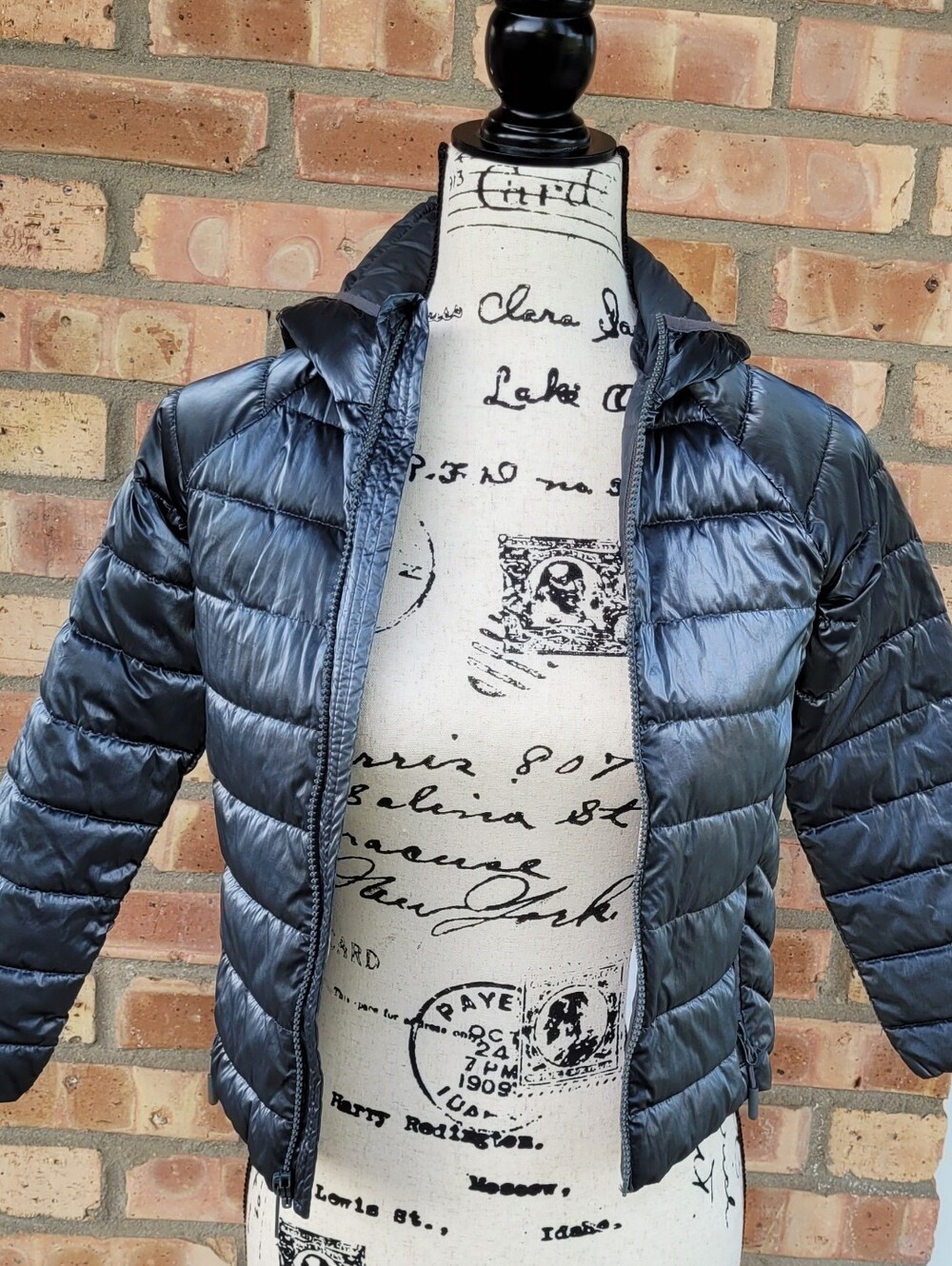 All in Motion 3M Thinsulate Silver Kids S Pewter Quilted Mediumweight Jacket - Picture 3 of 13